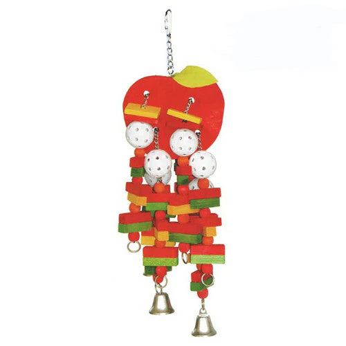 A & E Cages Happy Beaks Apple Bird Toy LG - Image 2