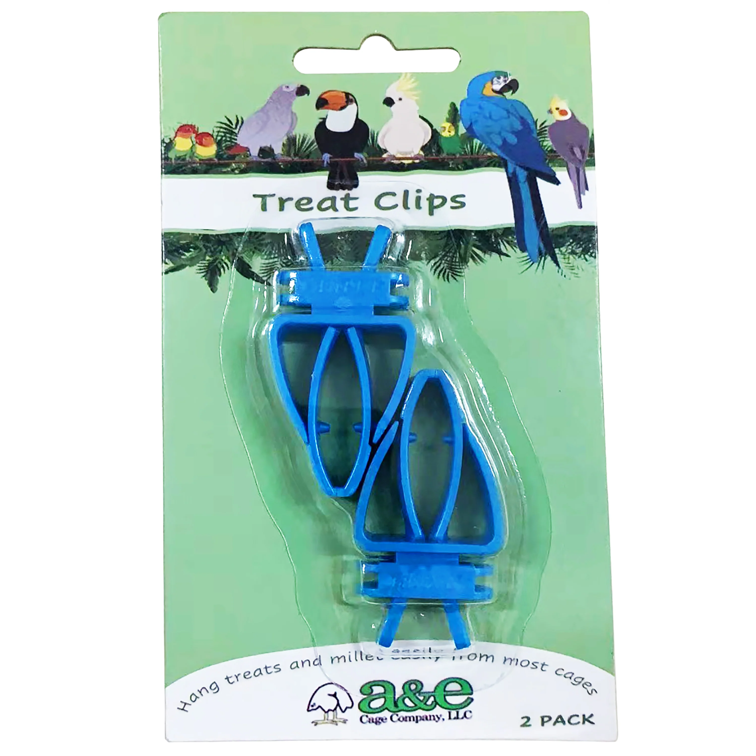 A & E Cages Cuttlebone/Treat Clip Holder for Birds 2 pk