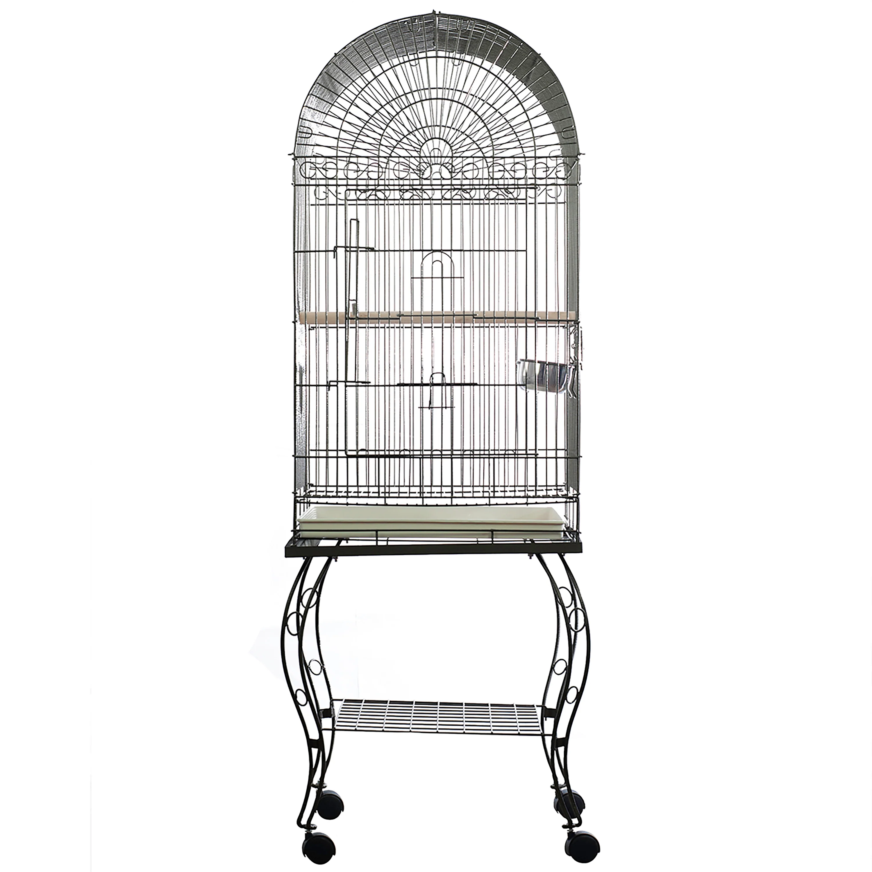A & E Cages Economy Dome Top Cage Black 20In X 20 in