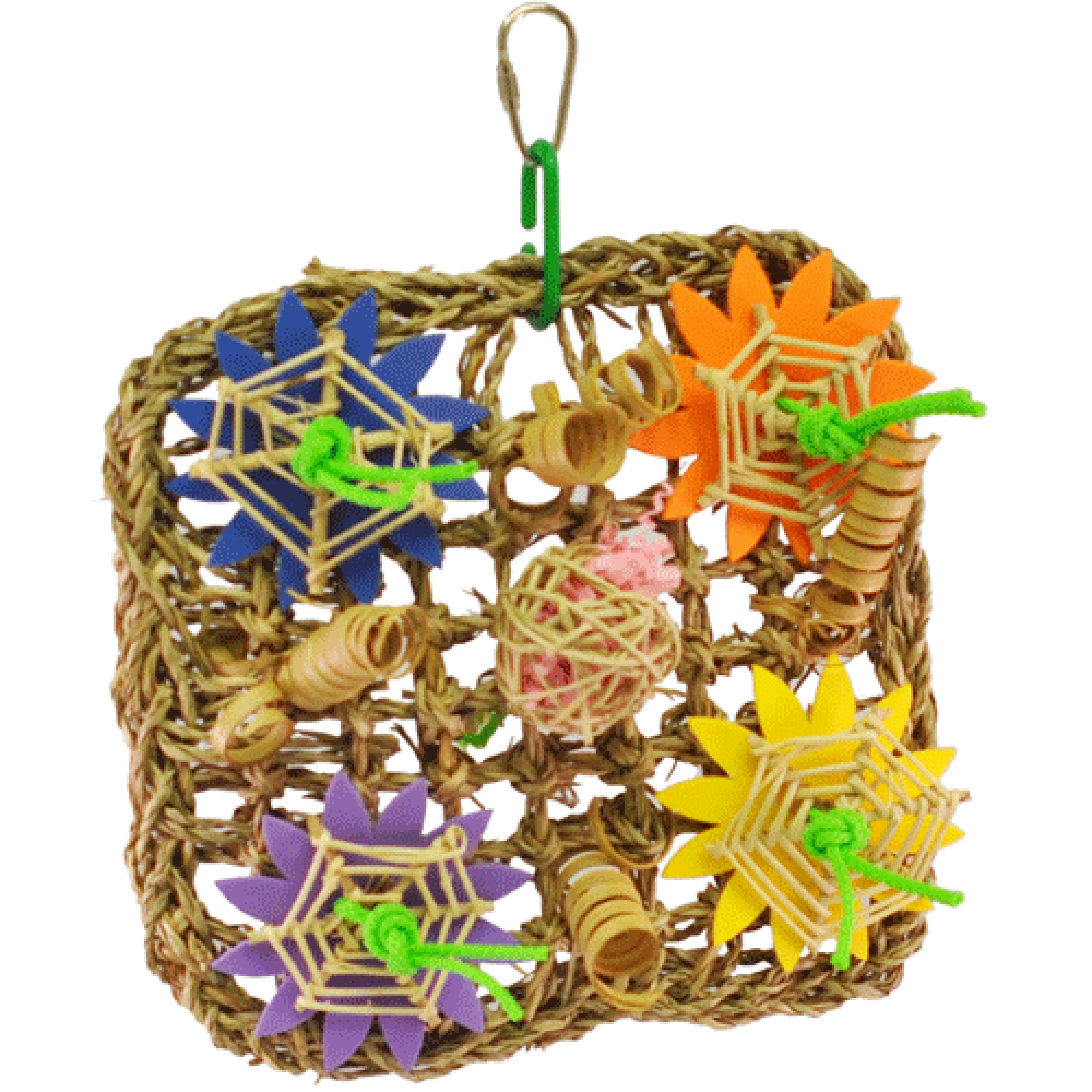 A & E Cages Happy Beaks Deluxe Vine Mat Bird Toy Small