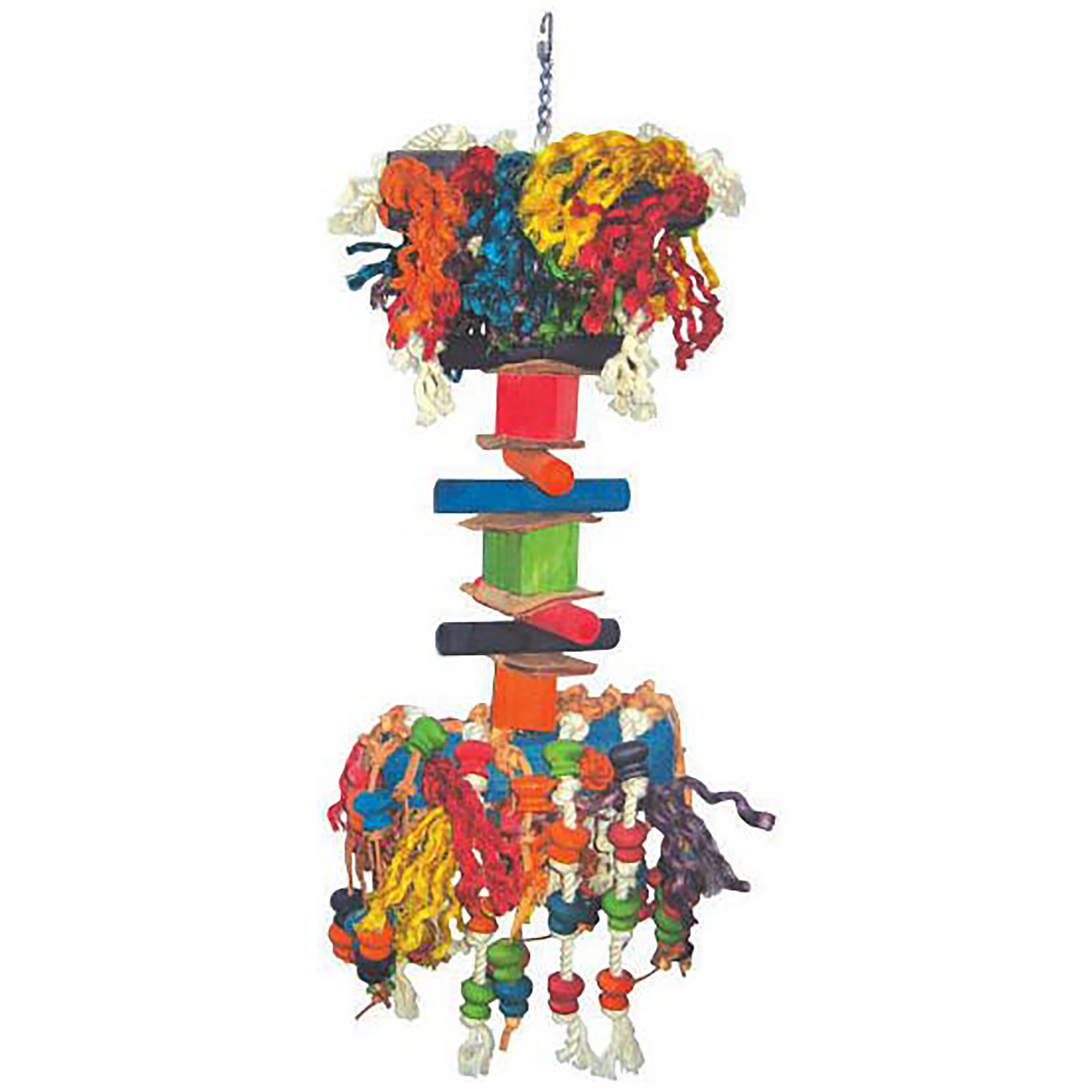 A & E Cages Happy Beaks Hairy Monster Bird Toy Large