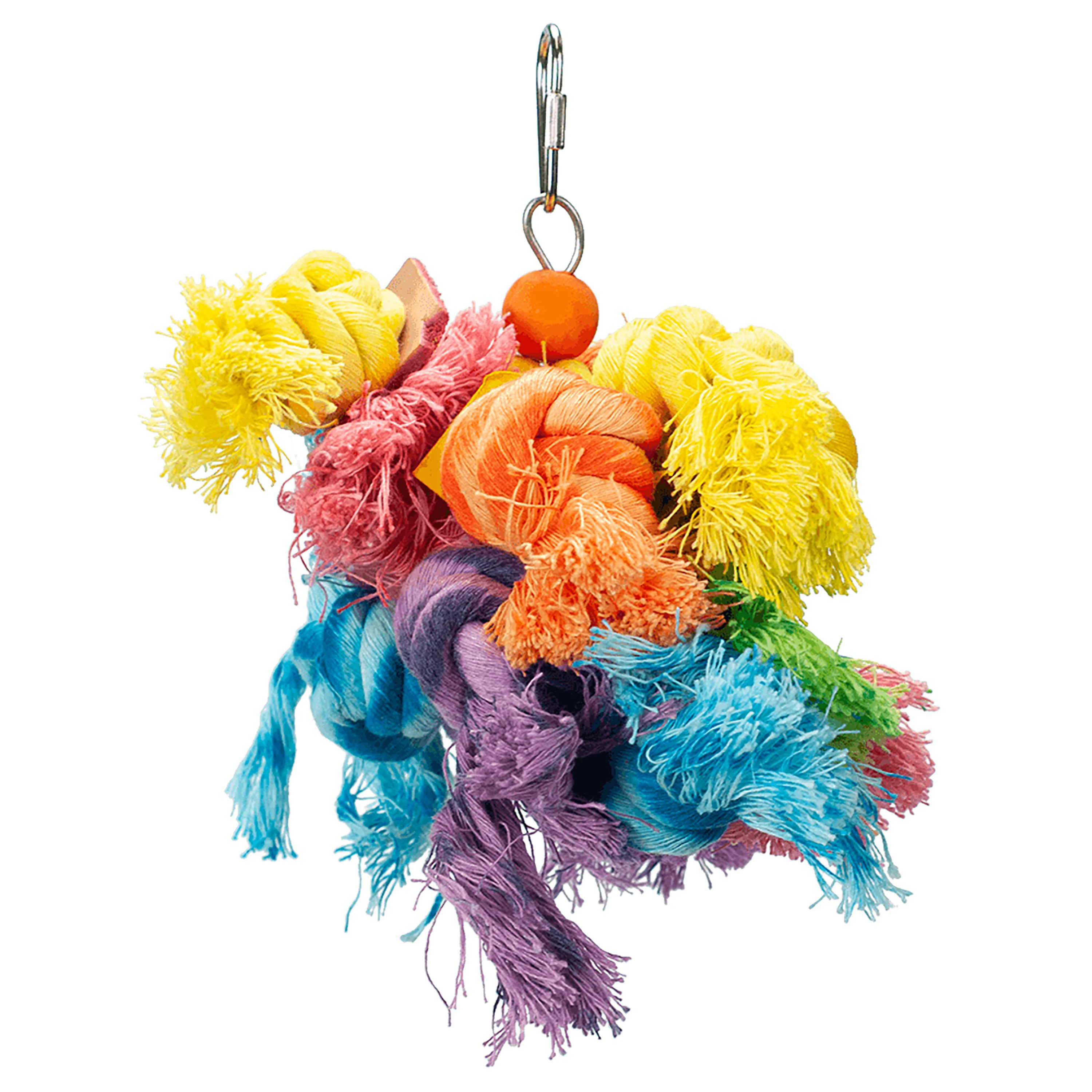 A & E Cages Happy Beaks Wooly Monster Bird Toy Small
