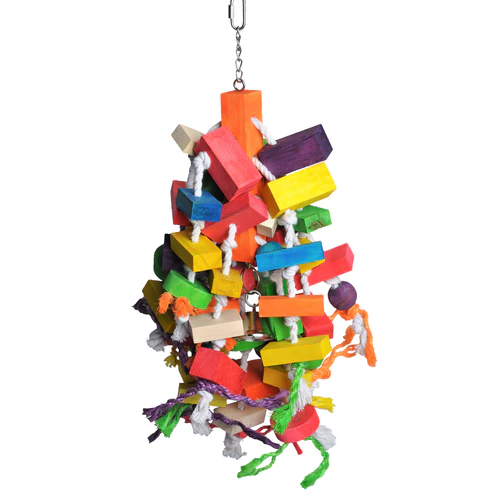 A & E Cages Happy Beaks Cluster Blocks Bird Toy LG - Image 2