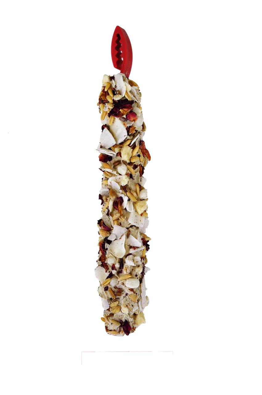 A & E Cages Vitapol Smakers Small Animal Treat Stick Coconut & Rose Petal 3.17 oz 2 ct