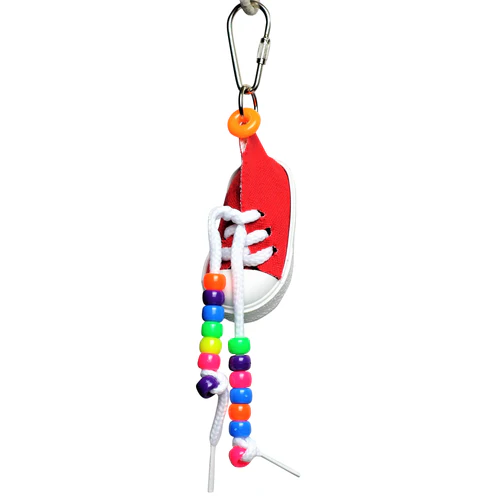 A & E Cages Happy Beaks Sneakers Bird Toy One Size - Image 2