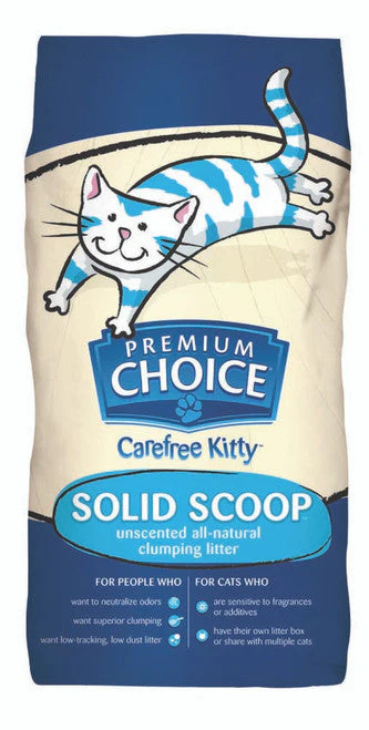 Premium Choice Litter Carefree Kitty Unscented All Natural Scoop Cat Litter 25 lb - Image 2