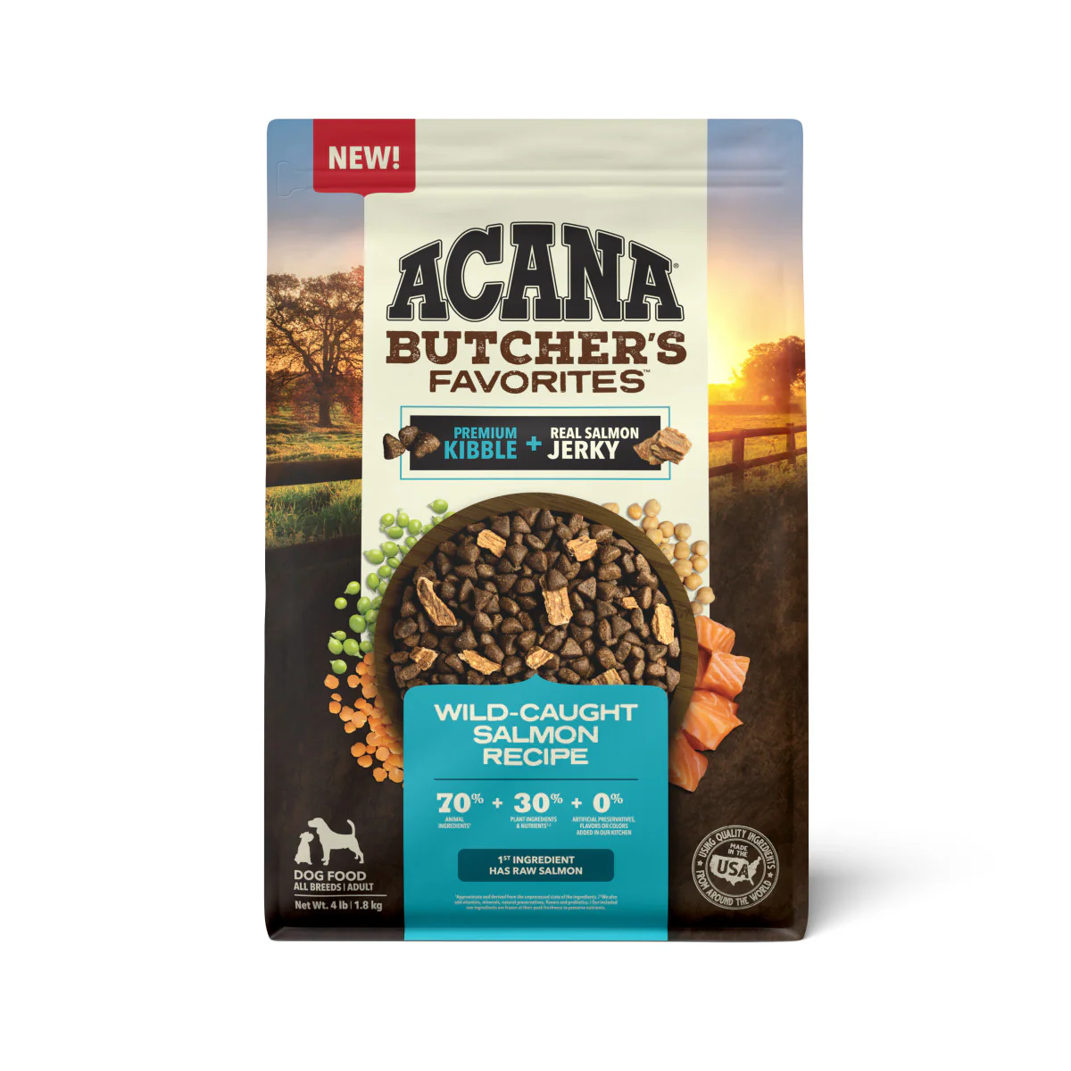 Acana Butcher’s Favorites Dry Dog Food Wild-Caught Salmon 4 lb