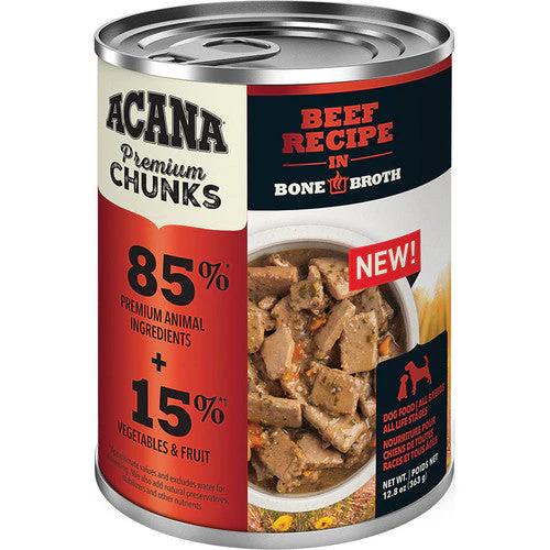 Acana Dog Grain Free Chunks Beef 12.8oz - Image 2