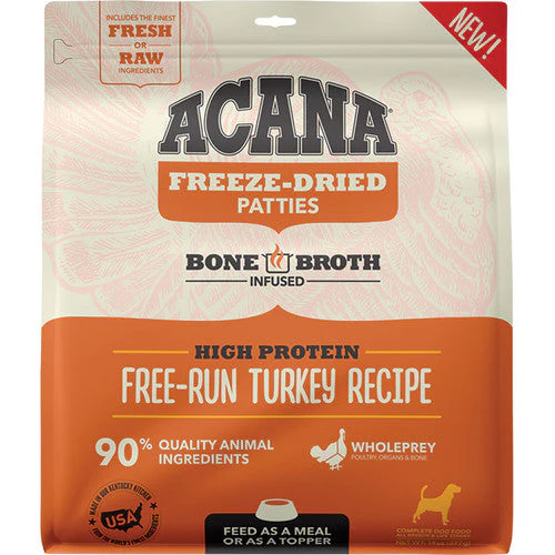 Acana Dog Grain Free Freeze Dried Patties Turkey 14oz - Image 2