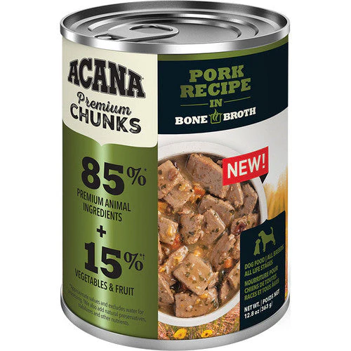 Acana Dog Grain Free Chunks Pork 12.8oz - Image 2