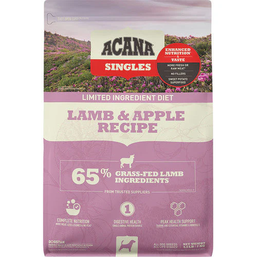 Acana Dog Grain Free Singles Lamb & Apple 4.5lb - Image 2