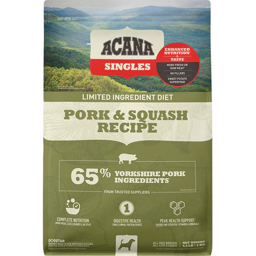 Acana Dog Grain Free Singles Pork & Squash 4.5lb - Image 2