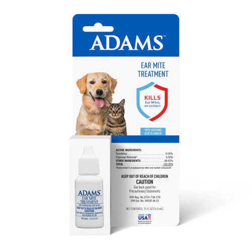 Adams Ear Mite Treatment Clear 0.5 fluid ounces - Image 2