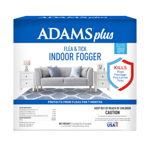 Adams Plus Flea & Tick Indoor Fogger 3 pk 3 oz - Image 2