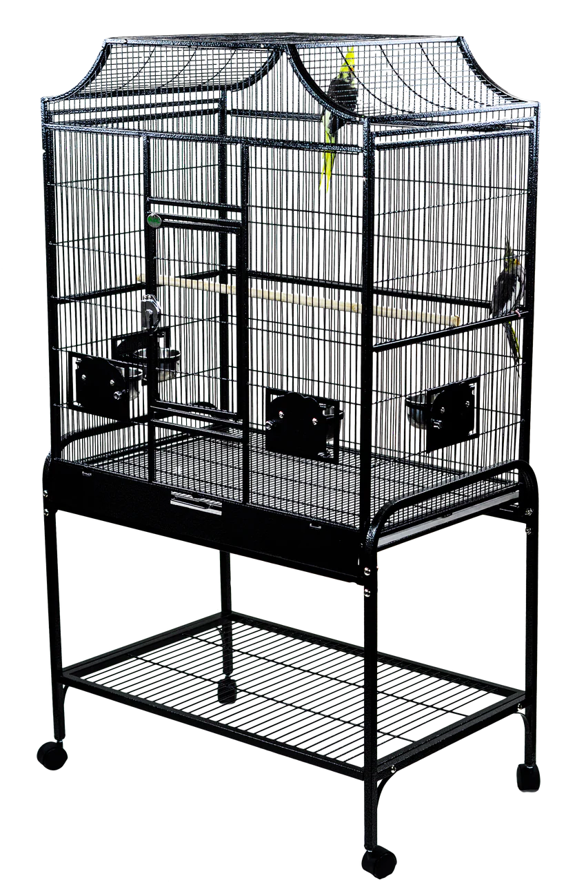 A & E Cages Elegant Style Flight Bird Cage Black 32in X 21in