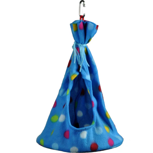 A & E Cages Happy Beaks Fleece Teepee Bird Toy LG - Image 2