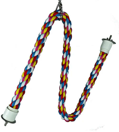 A & E Cages Cotton Cable Bird Perch 36 Inches - Image 2