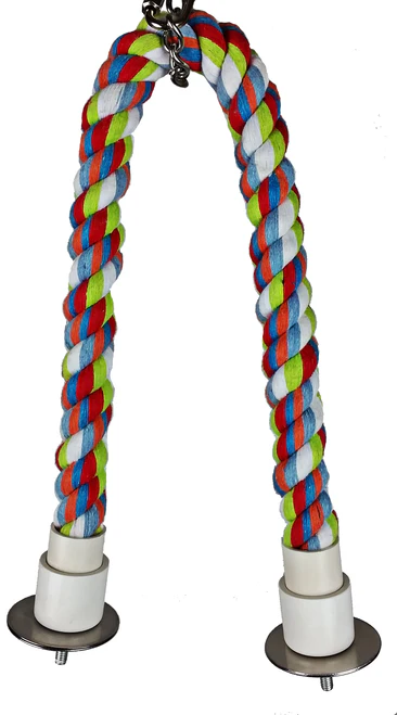A & E Cages Cotton Cable Bird Perch 22 Inches - Image 2
