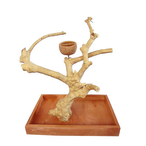A & E Cages Java Wood Table Top Play Station SM - Image 2
