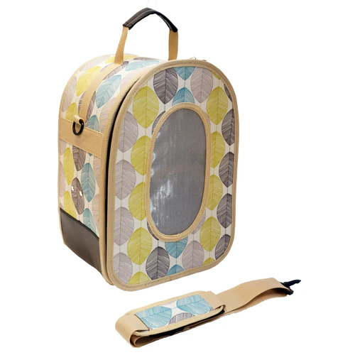 A & E Cages Happy Beaks Soft Sided Voyager Bird Carrier Tan LG - Image 2