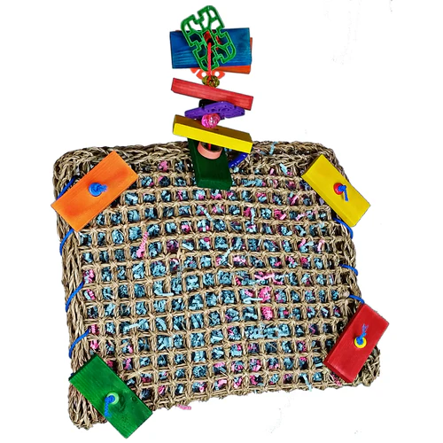 A & E Cages Happy Beaks Vine Mat Forage Pouch Bird Toy One Size - Image 2