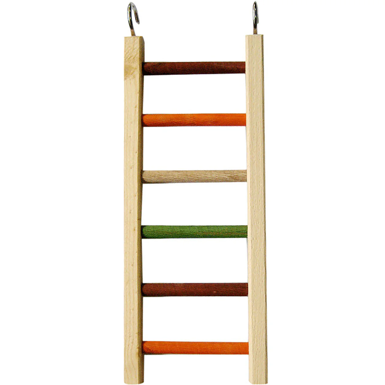 A & E Cages Happy Beaks Wooden Hanging Ladder Bird Toy MD 15in