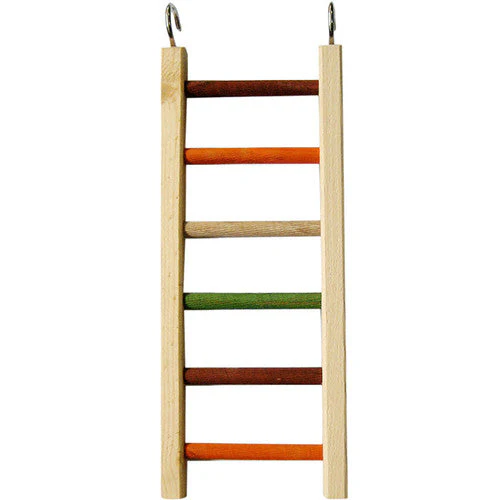 A & E Cages Happy Beaks Wooden Hanging Ladder Bird Toy MD 15in - Image 2