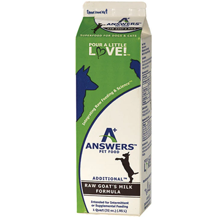 Answers Dog Frozen Additional Goat Milk 1 Quart {L-x } SD-5 - Image 2
