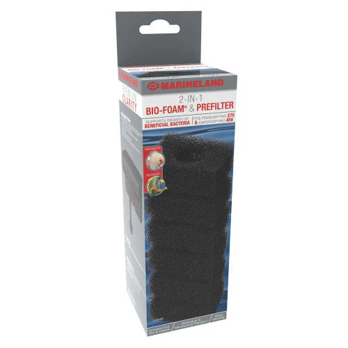 Marineland Foam Filter for Penguin Filters For Penguin Pro 375 & Emperor Pro 450 Black 1 Count - Image 2