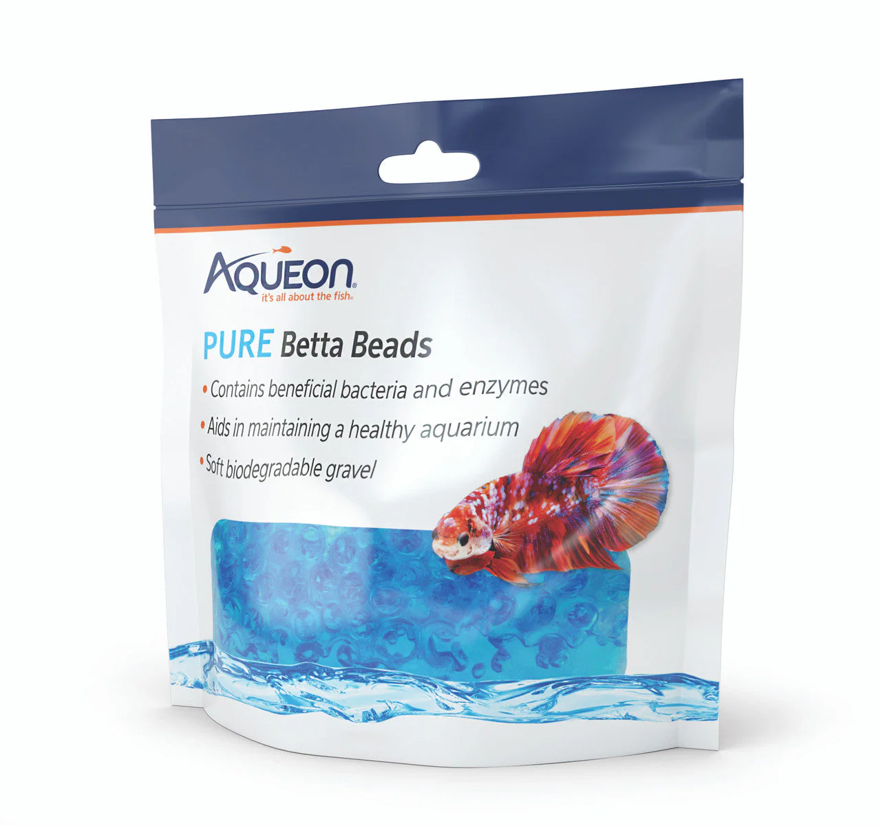 Aqueon Betta Beads Blue One Pouch