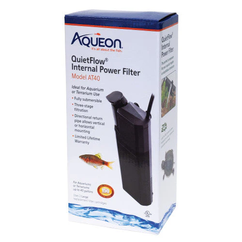 Aqueon Submersible Internal Aquarium Filter, AT40 Gallons - Image 2