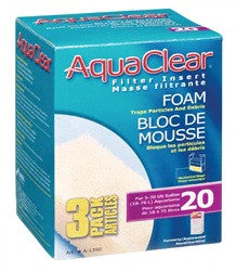 Aqua Clear 20 BioFoam Filter Insert Blue 3 pack{L+7}