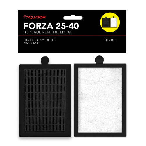 Aquatop FORZA Replacement Filter Inserts with Premium Activated Carbon 25-40 Black, White 2 Pack - Image 2
