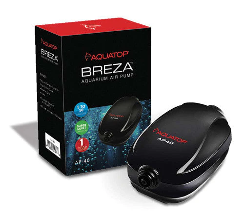 Aquatop BREZA AP-40 Aquarium Air Pump Up to 50gal Black - Image 2