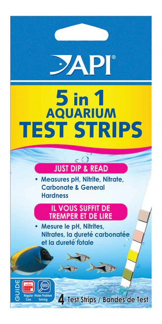 API 5-in-1 Freshwater Aquarium Test Strip 4 Count - Image 2