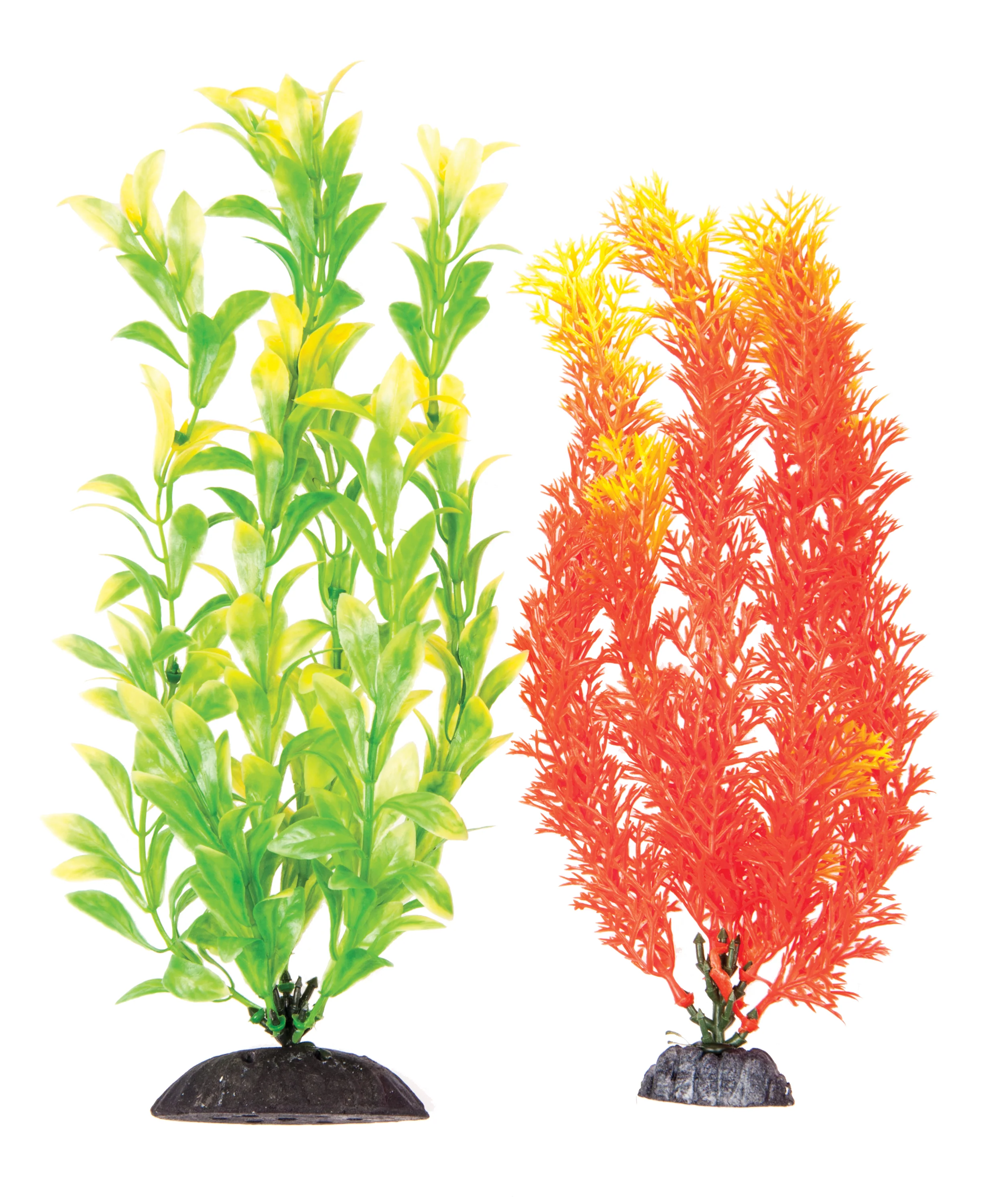 Aquatop Aquarium Plants Orange, Green 10 in, 2 pk