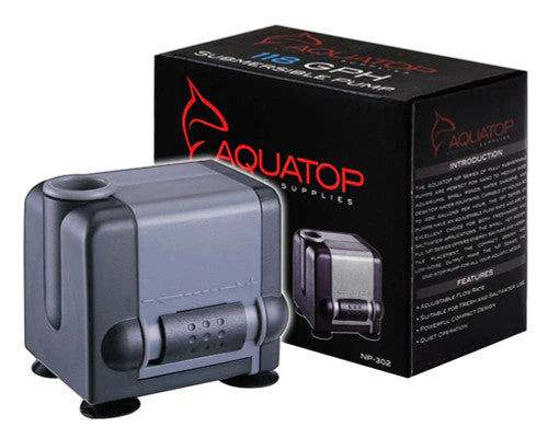 Aquatop NP-302 Aquarium Submersible Water Pump Black, Grey - Image 2