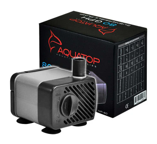 Aquatop NP-80 Aquarium Submersible Water Pump Black, Grey - Image 2