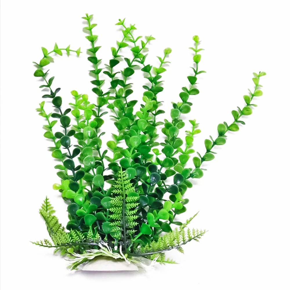 Aquatop Bacopa Aquarium Plant w/Weighted Base Green 9 in
