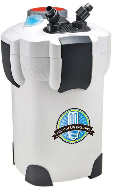 Aquatop CF400UV Canister Filter with UV Sterilization Grey - Image 2