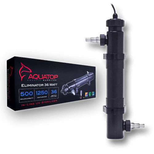 Aquatop Eliminator Series In-Line UV Sterilizer Black 36 Watt - Image 2