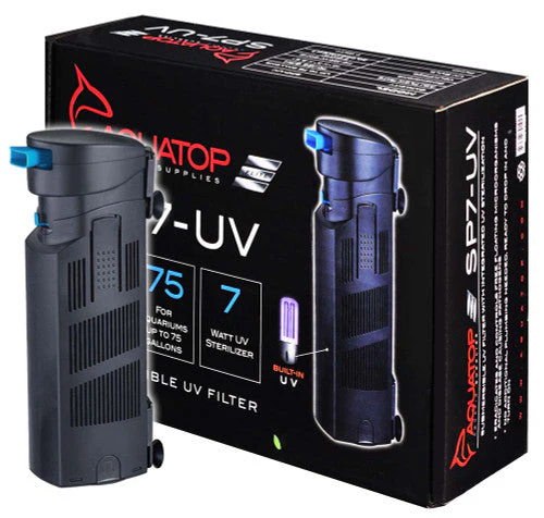 Aquatop Internal SP7-UV Submersible UV Filter Jet Black - Image 2