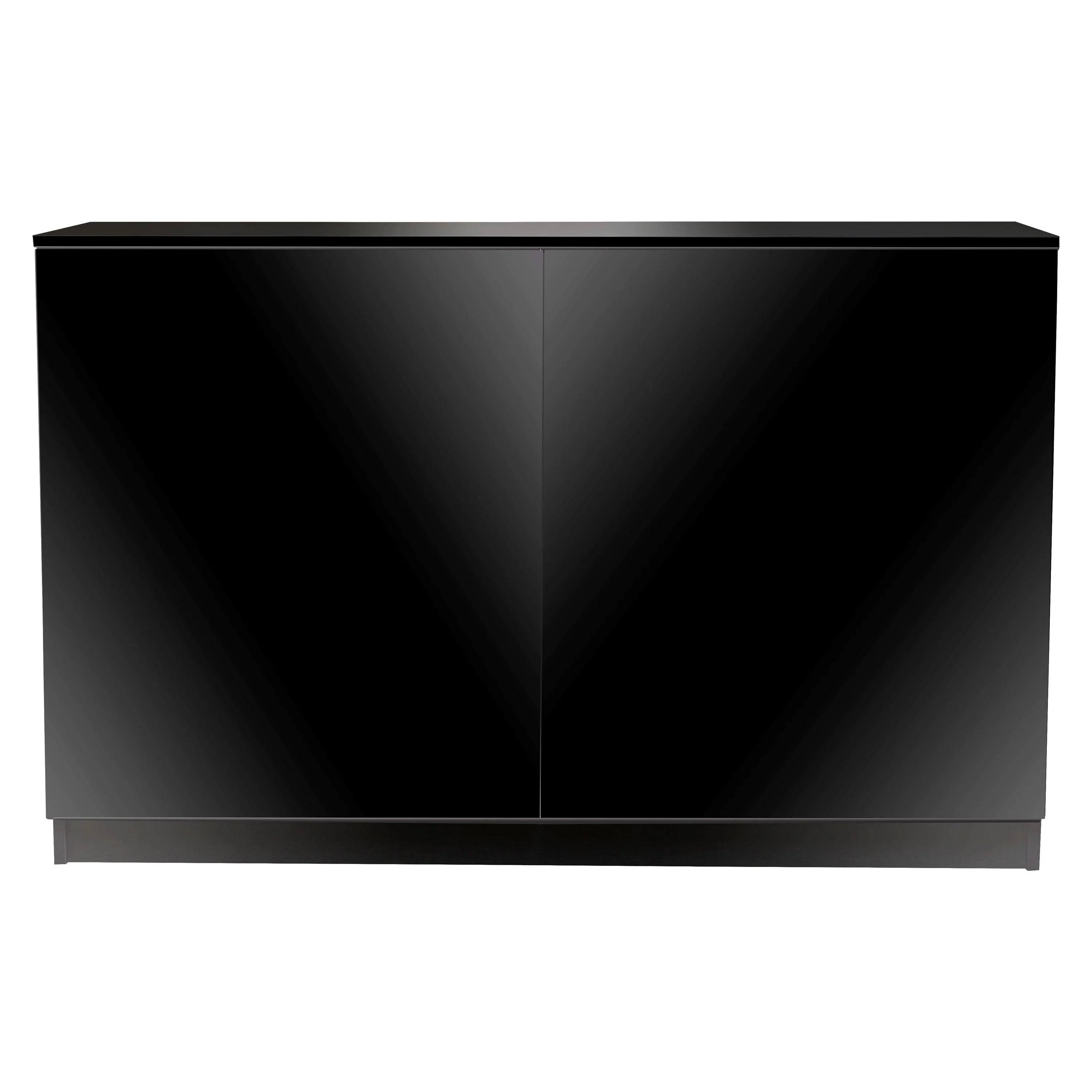 Aquatop Forza Premier 2-Door Cabinet for Rimmed Tanks Black 36.5In X 13.7In X 31.5 in
