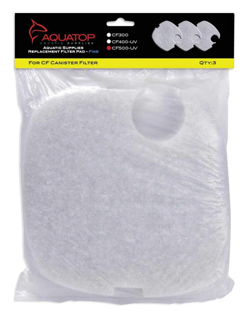 Aquatop Replacement Filter Sponge for CF Series Filters For CF-500UV White 3 Pack - Image 2