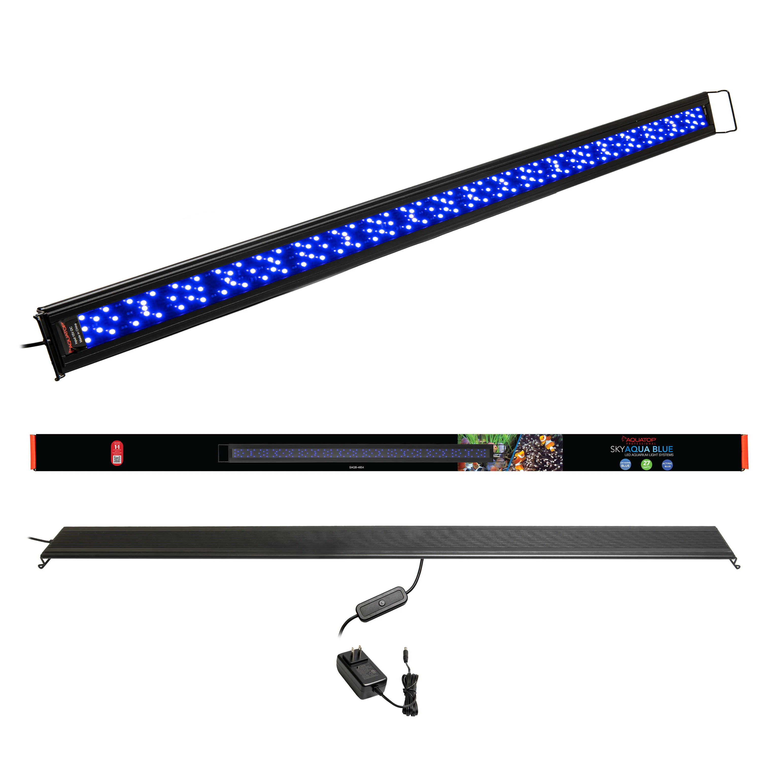 Aquatop SkyAqua Actinic Blue LED Aquarium Light 48-54 in, 27 W