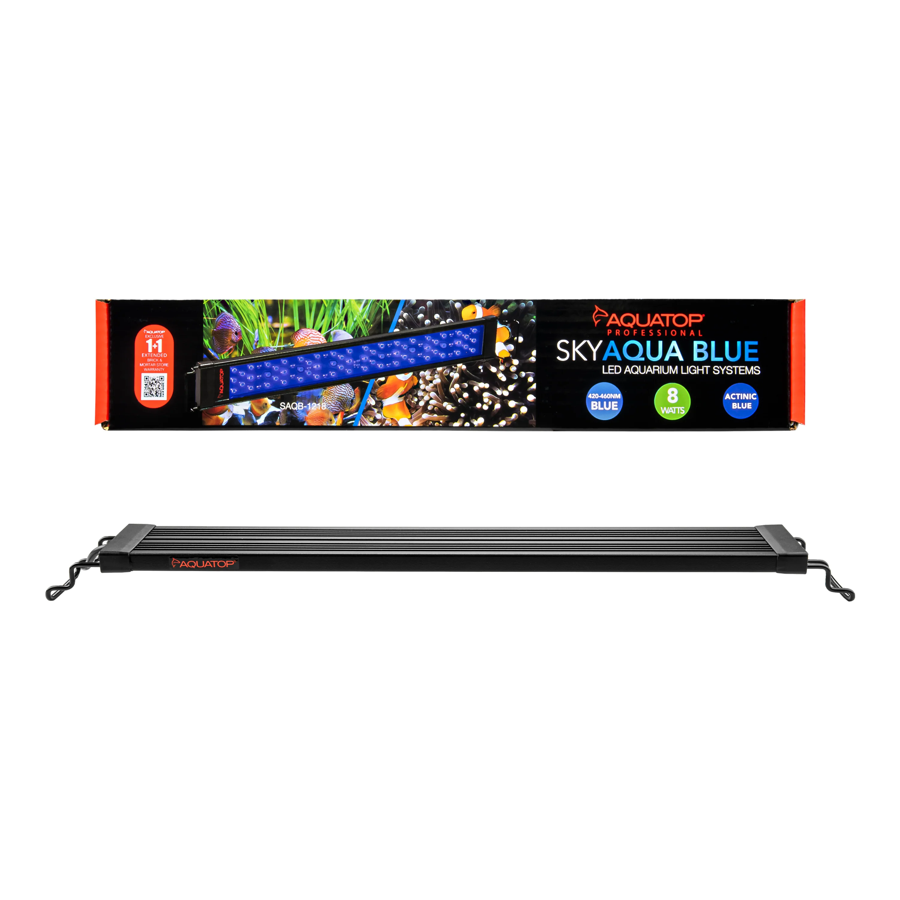 Aquatop SkyAqua Actinic Blue LED Aquarium Light Fixture 12-18 in