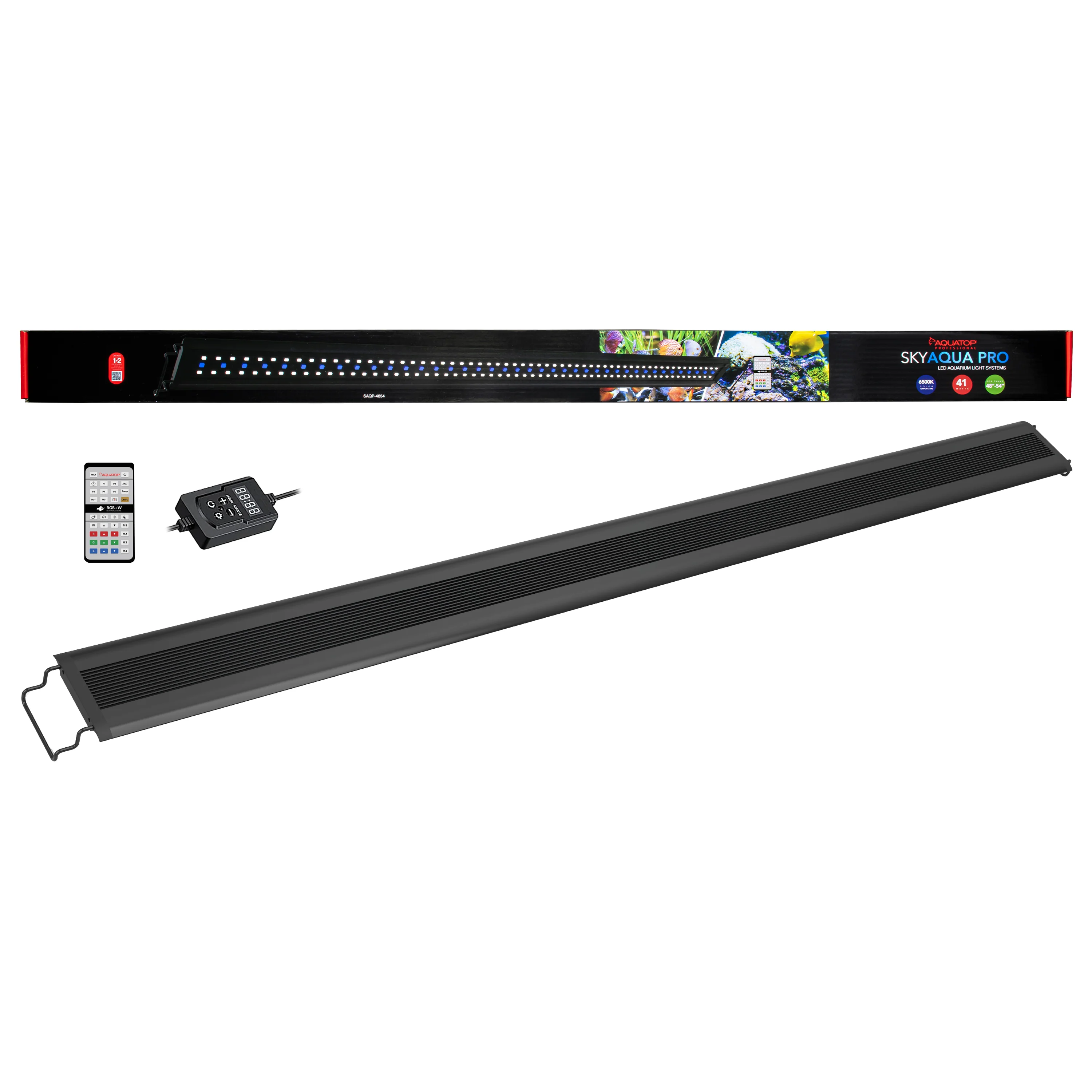 Aquatop SkyAqua Pro LED Light Fixture with IR Remote 6500K 41 W, 48-54 in