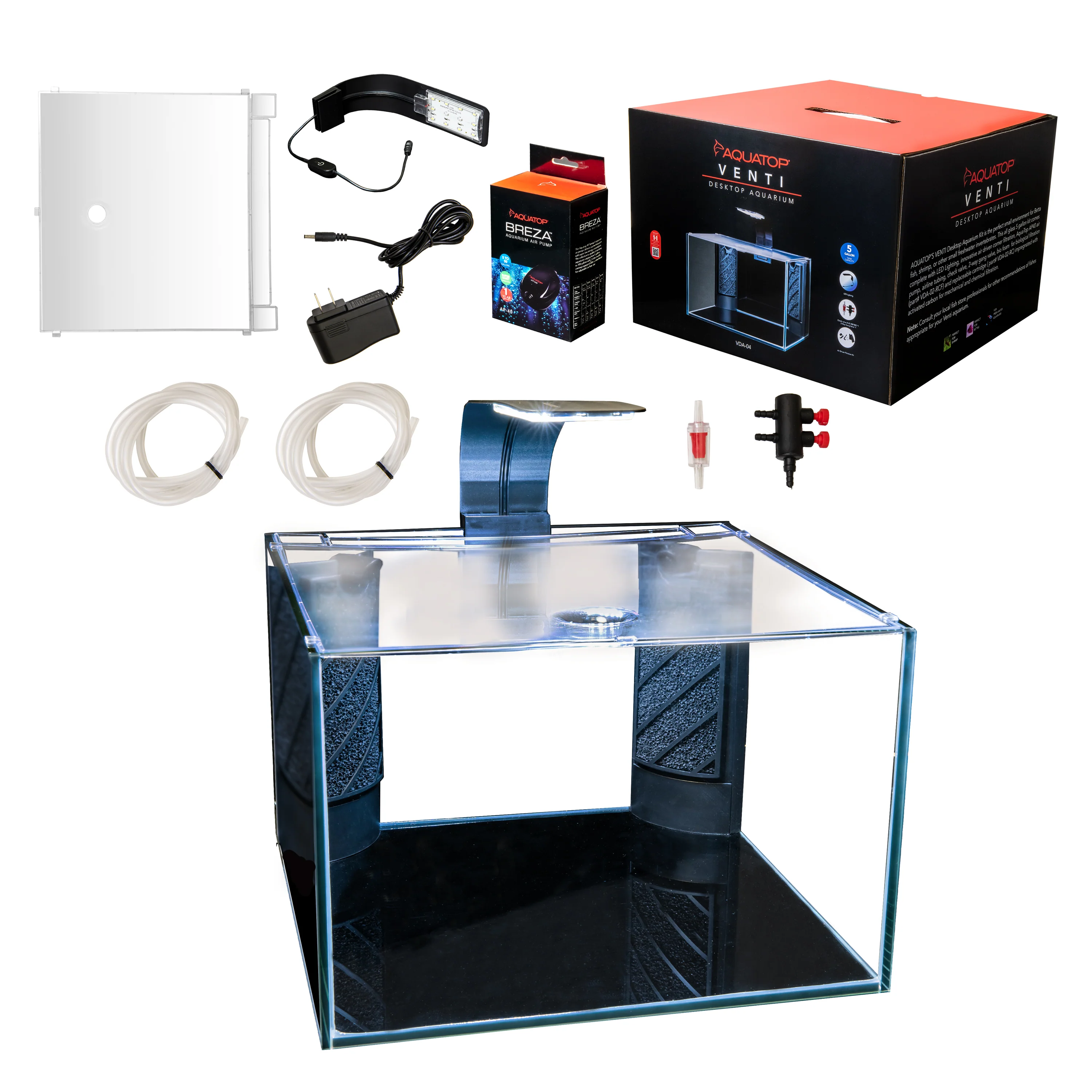 Aquatop Venti Showcase Aquarium Kit 5 gal