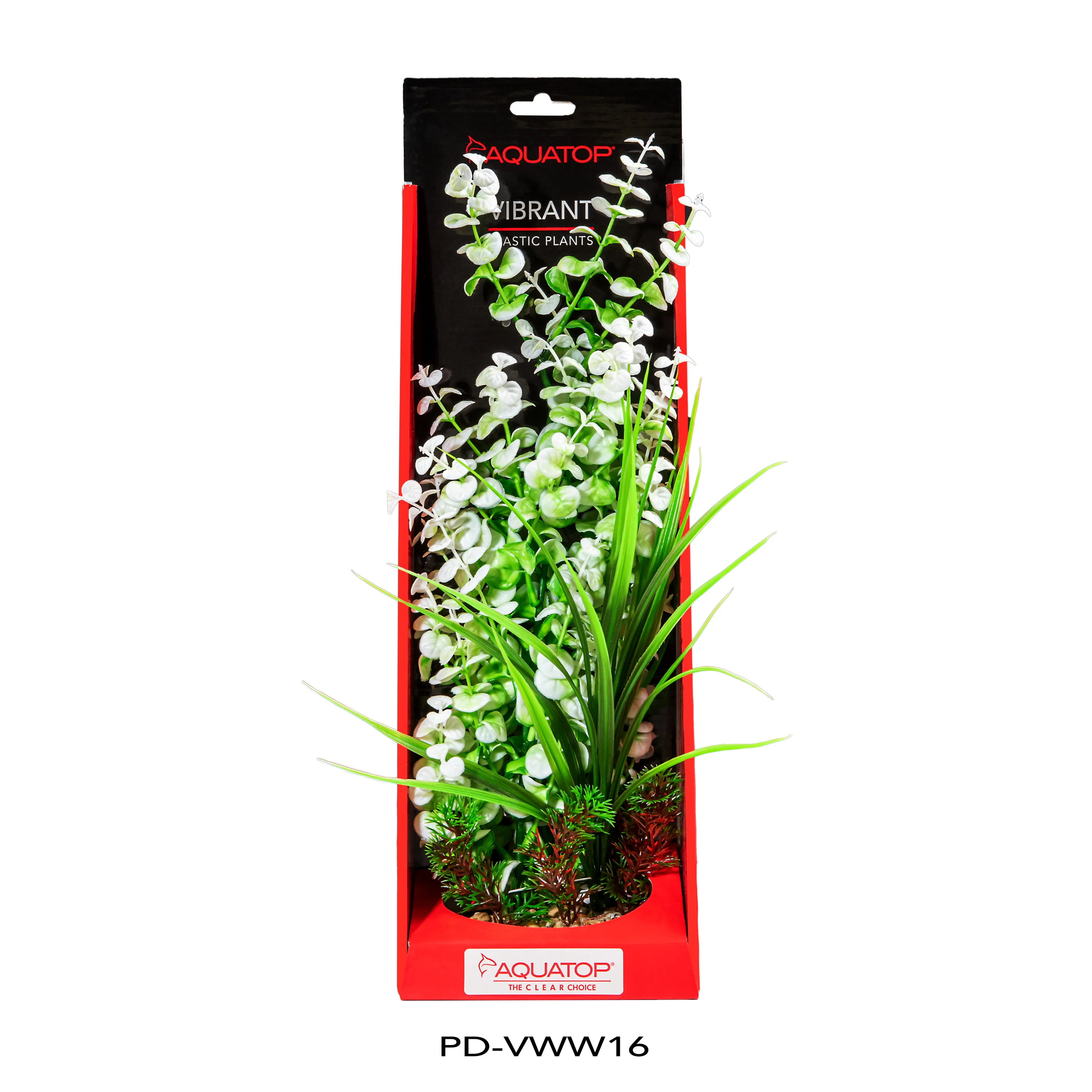 Aquatop Vibrant Wild Plant White 16 in