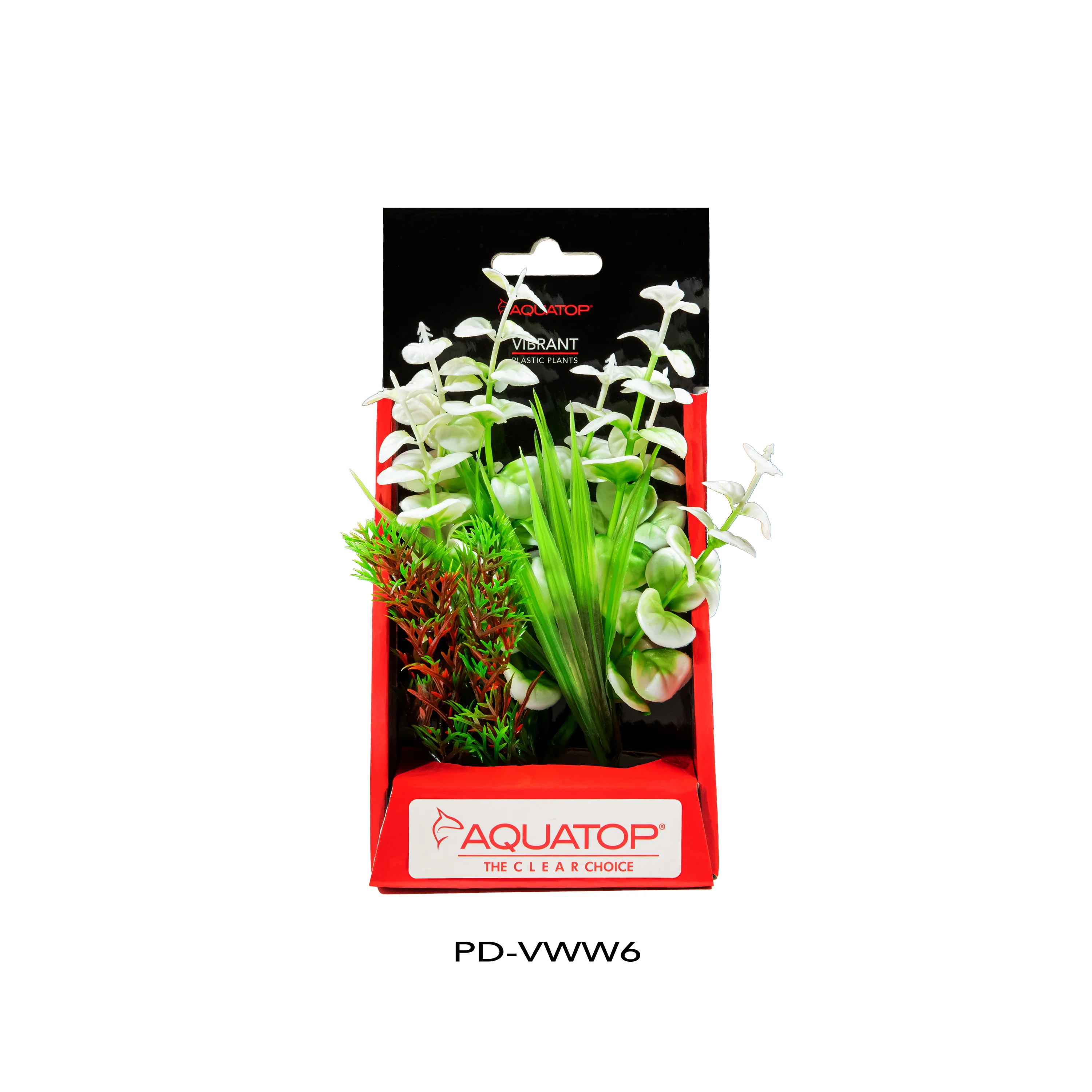 Aquatop Vibrant Wild Plant White 6 in